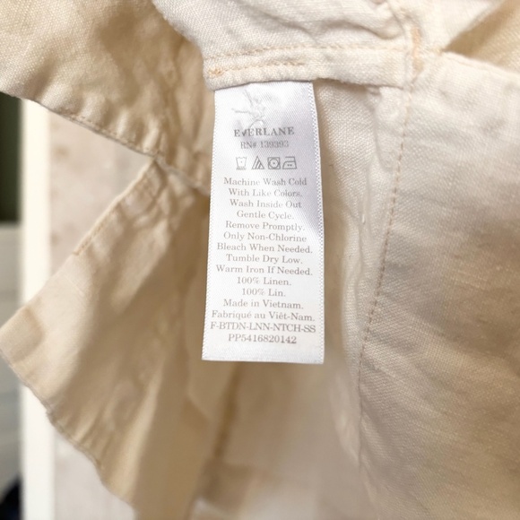 Everlane Linen Short-Sleeve Notch Shirt - Picture 6 of 6